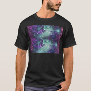 トレンディーのクールなきらめく新しい星雲のデザイン Tシャツ