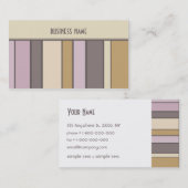トレンディーのストライプのデザインの名刺 名刺 (正面/裏面)