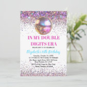 トレンディーのダブルデジットの時代誕生日 招待状 (スタンド正面)