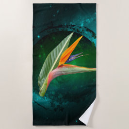 トレンディーのパラダイスフラワーフローラ ビーチタオル