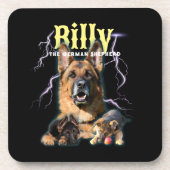 トレンディーのパーソナライズされたBootleg Dog写真90s コースター (正面)