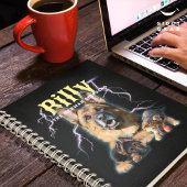 トレンディーのパーソナライズされたBootleg Dog写真90s ノートブック