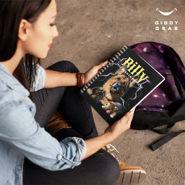 トレンディーのパーソナライズされたBootleg Dog写真90s プランナー手帳