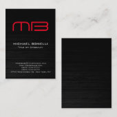 トレンディーのモダン丸い木の背景名刺 名刺 (正面/裏面)