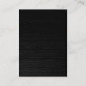 トレンディーのモダン丸い木の背景名刺 名刺 (裏面)