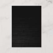 トレンディーのモダン丸い木の背景名刺 名刺 (裏面)