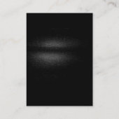 トレンディーの丸い黒い灰色の赤いパターン名刺 名刺 (裏面)