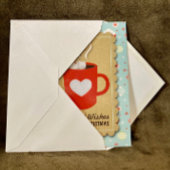 トレンディーの休日"暖かい願い"クリスマスカード シーズンカード