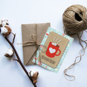 トレンディーの休日"暖かい願い"クリスマスカード シーズンカード