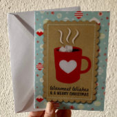 トレンディーの休日"暖かい願い"クリスマス シーズンカード