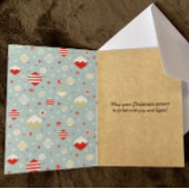 トレンディーの休日"暖かい願い"クリスマス シーズンカード