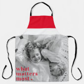 トレンディーの写真と最も重要なRedQuote前向きの内容 エプロン (正面)