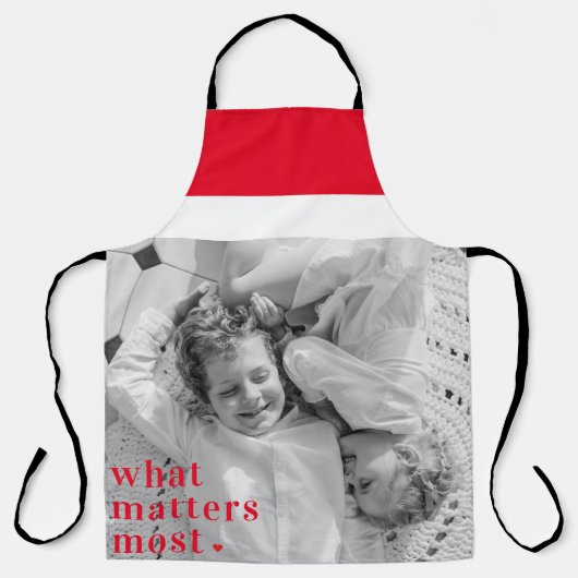 トレンディーの写真と最も重要なRedQuote前向きの内容 エプロン (正面)