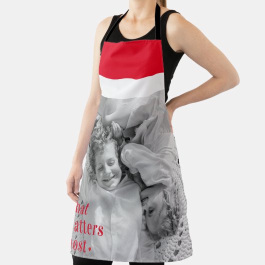 トレンディーの写真と最も重要なRedQuote前向きの内容 エプロン (インサイチュ)