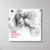 トレンディーの写真と最も重要なRedQuote前向きの内容 キャンバスプリント (正面)