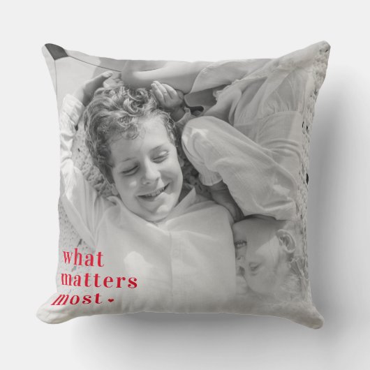 トレンディーの写真と最も重要なRedQuote前向きの内容 クッション (正面)