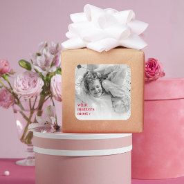 トレンディーの写真と最も重要なRedQuote前向きの内容 スクエアシール