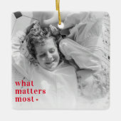 トレンディーの写真と最も重要なRedQuote前向きの内容 セラミックオーナメント (正面)