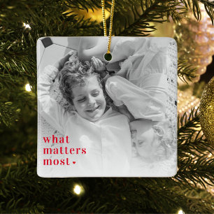 トレンディーの写真と最も重要なRedQuote前向きの内容 セラミックオーナメント