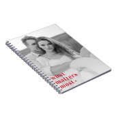 トレンディーの写真と最も重要なRedQuote前向きの内容 ノートブック (右側)