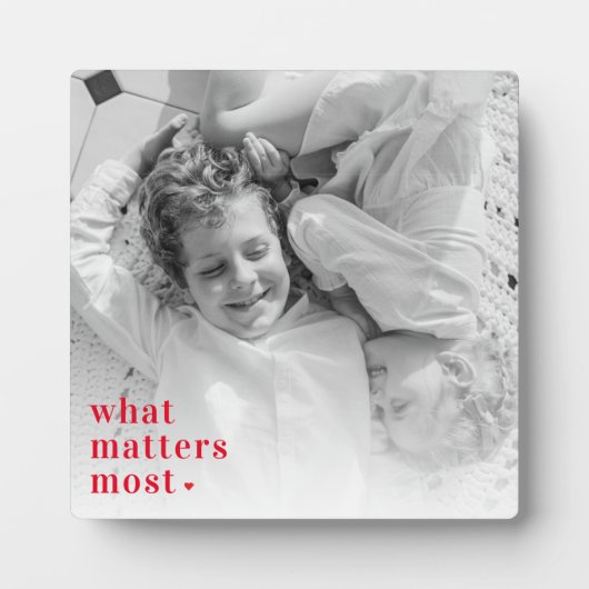 トレンディーの写真と最も重要なRedQuote前向きの内容 フォトプラーク (正面)