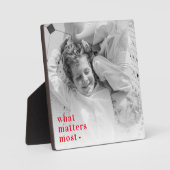 トレンディーの写真と最も重要なRedQuote前向きの内容 フォトプラーク (正面)