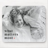 トレンディーの写真と最も重要なRedQuote前向きの内容 マウスパッド (正面)