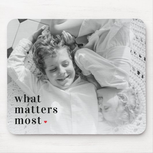 トレンディーの写真と最も重要なRedQuote前向きの内容 マウスパッド (正面)