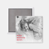 トレンディーの写真と最も重要なRedQuote前向きの内容 マグネット (正面/裏面)