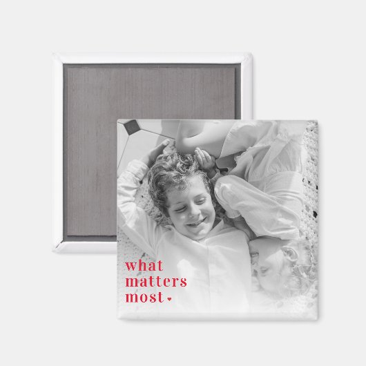 トレンディーの写真と最も重要なRedQuote前向きの内容 マグネット (正面/裏面)