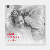 トレンディーの写真と最も重要なRedQuote前向きの内容 マグネット (正面)