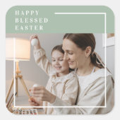 トレンディーの写真 | Green Happy 賛美 Easter スクエアシール (正面)