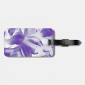 トレンディーの夏紫と白の花 ラゲッジタグ (裏面横)