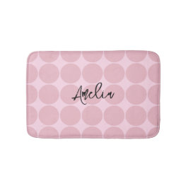 トレンディーの審美的なピンクパーソナライズされたのガーリー贈り物 バスマット