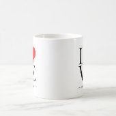 トレンディーの愛パーソナライズされた名 コーヒーマグカップ (中央)