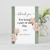 トレンディーの感謝してい緑の招待 招待状 (スタンド正面)