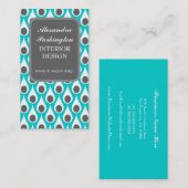 トレンディーの抽象的な孔雀は名刺に羽をつけます 名刺 (正面/裏面)