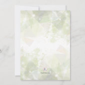 トレンディーの抽象的な確認の招待状 招待状 (裏面)