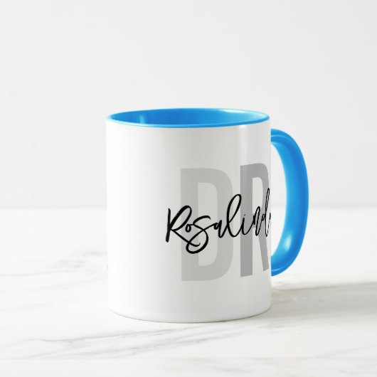 トレンディーの新しい医師PhD名前をカスタムする鑑賞用Gif マグカップ (正面右)