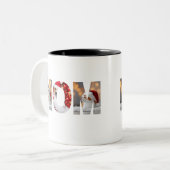 トレンディーの新年のガラス – 新しい始まりへの応援 ツートーンマグカップ (正面左)