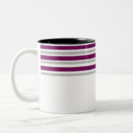 トレンディーの最高品質のマグカップと紫の裏地。 ツートーンマグカップ