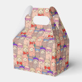 トレンディーの服を着たラマ模様 フェイバーボックス (裏面サイド)