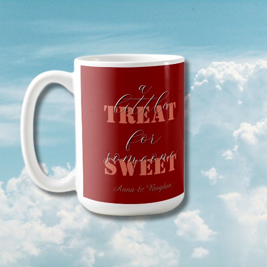 トレンディーの甘いバレンタイン コーヒーマグカップ