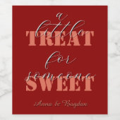 トレンディーの甘いバレンタイン ワインラベル (シングルラベル)