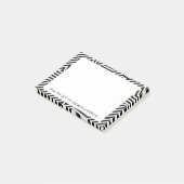 トレンディーの白黒のジオメトストライプリの名前 ポストイット (アングル)