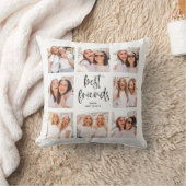 トレンディーの白黒スクリプト |フレン最高のドの写真 クッション (ブランケット)