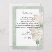 トレンディーの緑が私の花嫁介添人の招待になる 招待状 (正面)