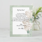 トレンディーの緑が私の花嫁介添人の招待になる 招待状 (スタンド正面)