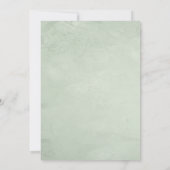 トレンディーの緑が私の花嫁介添人の招待になる 招待状 (裏面)