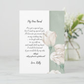 トレンディーの緑が私の花嫁介添人の招待になる 招待状 (スタンド正面)